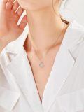 wholesale 925 Sterling Silver Mama Bear Heart Pendant Necklace-0-1