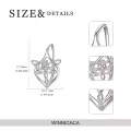 TOUPOP Sterling Silver Filigree Dangle Drop Earrings Birthday Christmas Gifts For Women-0-4