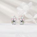 wholesale 925 Sterling Silver Cartoon Koala Leaf Drop Dangle Hook Studs Earring Gifts for Women Girls Kids-0-2