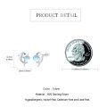 wholesale 925 Sterling Silver Dolphin Earrings Wholesale With Moonstone Heart Design-0-3
