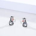 wholesale 925 Sterling Silver Cow Stud Earrings for Girls Women Kids s 3D Cute Cartoon Animals Fashion Accessories Hypoallergenic Safe Nickel Free-0-2