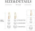 wholesale 14K Rose Gold Freshwater Pearl Drop Earrings for Women Gift Ideas-0-2