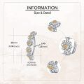 wholesale 16G 925 Sterling Silver Gold Plated Daisy Flower Belly Button Ring, Nickel-Free Hypoallergenic Navel Jewelry for Women-0-1