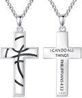 wholesale 925 Sterling Silver Basketball Cross Pendant Sports Fan Necklace-0-0