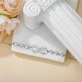 wholesale Sterling Silver & 5A CZ Infinity Daughter Bracelet - Adjustable, Hypoallergenic, Gift for Mom & Daughter-0-1