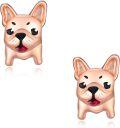 wholesale 925 Sterling Silver French Bulldog Stud Earrings for Women Girls Gifts Minimalist Pet Jewelry -0-0