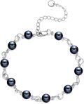 wholesale Sterling Silver Pearl Bracelet for Women Friends Daughter Sisters-0-5