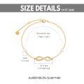 wholesale 14K Gold Infinity Charm Bracelet with Pearls and Cubic Zirconia for Women's Gifts-0-8