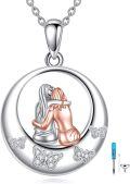 wholesale  Sterling Silver Teddy Bear Sister Mother Father Grandmother Cremation Memorial Pendant -0-0