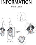 wholesale 925 Sterling Silver Halloween Ghost Dangle Drop Earrings for Women Girls  4cm Length-0-1