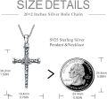 wholesale 925 Sterling Silver & Hypoallergenic Celtic Wolf Cross Pendant Necklace - 1.5 Charm, 20 Chain - Gift for Women-0-5