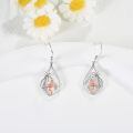 wholesale 925 Sterling Silver Hummingbird Abalone Shell Inlay Dangle Drop Earrings for Women-0-5