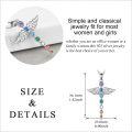 wholesale 925 Sterling Silver Chakra Healing Crystal Angel Tree of Life Lotus Dragonfly Pendant Necklaces Gifts for Women-0-2