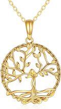 wholesale Gold 14K Tree of Life Pendant Necklace for Women - Fine -0-0