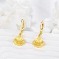 wholesale 925 Sterling Silver Plated Gold Shell Drop Earrings Minimalist s for Her-0-1