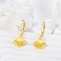 wholesale 925 Sterling Silver Plated Gold Shell Drop Earrings Minimalist s for Her-0-1