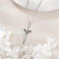 wholesale 925 Sterling Silver Bat Dagger Pendant Necklace - Gothic Jewelry for Women and Men-0-4