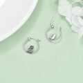wholesale 925 Sterling Silver Owl Hoop Earrings - Adorable  for Her-0-3