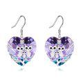 TOUPOP Sterling Silver Crystal Owl Earrings Birthday Christmas Jewelry For Women-0-0