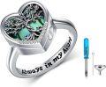 wholesale TOUPOP Tree Of Life Urn Ring For Ashes 925 Sterling Silver Family Tree Cremation Ring Memorial Keepsake Jewelry Always In My Heart Rings For Women Men -0-0