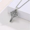 wholesale 925 Sterling Silver Celtic Cross Tree of Life Pendant Irish Knot Necklace for Men & Women-0-5