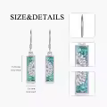 wholesale 925 Sterling Silver Red Enamel Mushroom Drop Earrings-0-4