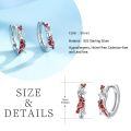 wholesale 925 Sterling Silver Cardinal Bird Earrings With Red Berry Accents-0-6