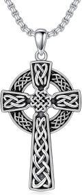 wholesale 925 Sterling Silver &  Celtic Knot Cross Pendant Necklaces for Men and Women-0-0
