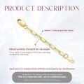 wholesale 14k Gold Bracelet Extender Chain 1/1.5/2/3/4/5 Durable Removable Extension Chain-0-1