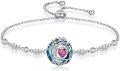 wholesale TOUPOP Tree Of Life Birthstone Bracelet 925 Sterling Silver Family Tree Austrian Crystal Jewelry Anniversary Birthday Christmas Gifts For Women Wife Girlfriend Her -0-0