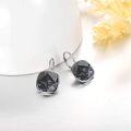 wholesale Sterling Silver Austrian Crystal Hypoallergenic Leverback Earrings Women s Gift-0-23