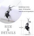 wholesale 925 Sterling Silver Basketball Player Pendant Necklace for Women and Men - Graduation Gift Idea-0-5