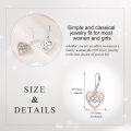wholesale 925 Sterling Silver Celtic Knot Heart Drop Earrings for Women-0-3