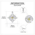 wholesale 925 Sterling Silver Moissanite Witches Knot Necklace Witch Jewelry for Women-0-11