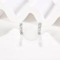 wholesale 925 Sterling Silver Paw Print Huggie Hoop Earrings for Women Girls-0-4