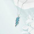 wholesale Sterling Silver White Opal Lightning Bolt Necklace Reversible Boomerang Pendant Dainty Minimalist Jewelry Gift for Women Girls-0-15