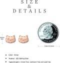 wholesale 925 Sterling Silver Cat Meow Stud Earrings for Ladies - Christmas Gift Ideas-0-3
