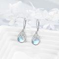wholesale 925 Sterling Silver Teardrop Filigree Opal Drop Earrings - Gifts for Her-0-2