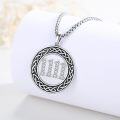 wholesale 925 Sterling Silver 3D Celtic Knot Angel Number 111 Pendant Necklaces for Women Girls Birthday Gifts Jewelry Accessories-0-2