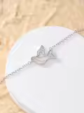 TOUPOP Sterling Silver Opal Butterfly Phoenix Dove Dragonfly Hummingbird Bracelet-0-1