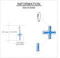 wholesale Sterling Silver Cross Leverback Dangle Drop Earrings for Women Men-0-21
