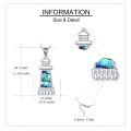 wholesale 925 Sterling Silver Abalone Shell Lighthouse Pendant Necklace  for Women Girlfriends Lover-0-4