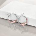 wholesale 925 Sterling Silver Penguin Hoop Earrings Gift for Women Girls Kids 3D Cute Animal Jewelry Accessories Minimalist Fashion Lightweight Hypoallergenic Nickel Free Safe Charm Birthday Christmas Holiday Present Idea-0-3