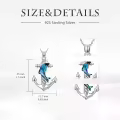 TOUPOP Sterling Silver Anchor Necklace Nautical Sailor Jewelry Gift-0-4
