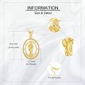 wholesale 14K Gold St Jude Religious Protection Pendant Necklace-0-4
