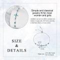 wholesale 925 Sterling Silver Green Shell Inlay Sideways Cross Adjustable Bolo Bracelet for Women Girls Religious s-0-4