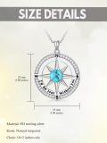 wholesale Sterling Silver Compass Necklace I d Be Lost Without You Love Gift for Wife Girlfriend Her Anniversary Birthday-0-21