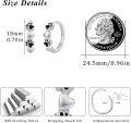 wholesale 925 Sterling Silver Black Enamel Heart & Paw Print Huggie Hoop Earrings for Women - Small Animal Lover Gift Ideas-0-2