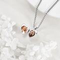 wholesale 925 Sterling Silver Heart Shaped Photo Locket Pendant Necklace Gifts for Women-0-3