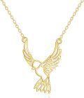 wholesale Gold 14K Hummingbird Pendant Necklace  for Women-0-0
